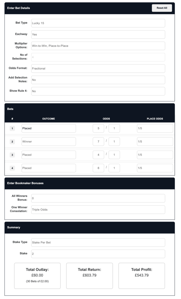 Lucky 15 Betting Strategy 