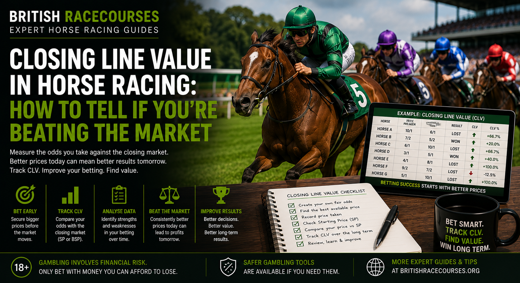 Closing line value in racing