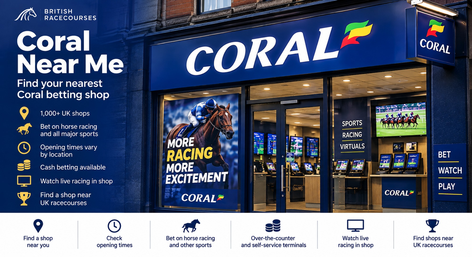 Coral Near Me: Find Your Nearest Coral Betting Shop 1 Coral Bookmaker near me