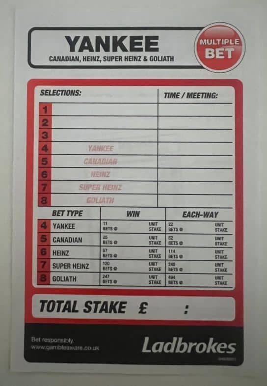 Ladbrokes Betting Slips