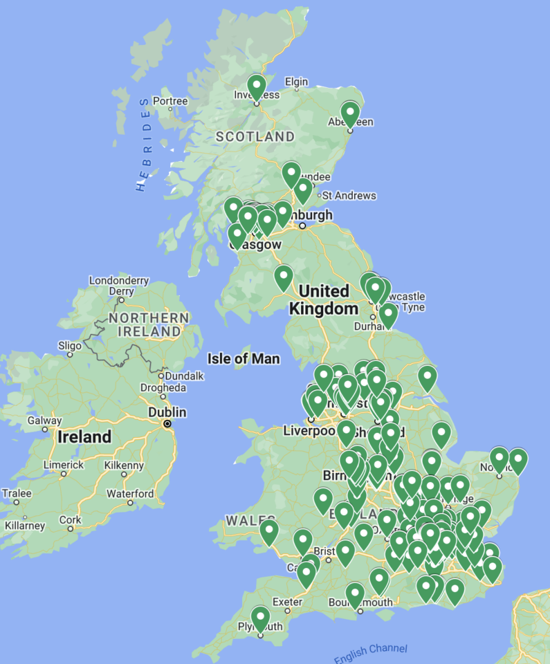 Paddy Power Betting Shop Locations UK