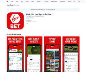 Virgin Bet iOS App Review