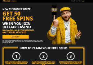 Betfair Casino 50 free spins