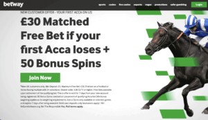 Betway 50 free spins