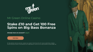 Mr Green Bet 10 Get 100 Free Spins