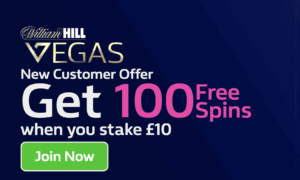 100 free spins william hill landing page