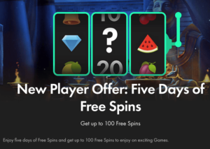 Five Days of Free Spins Bet365 100 Free Spins