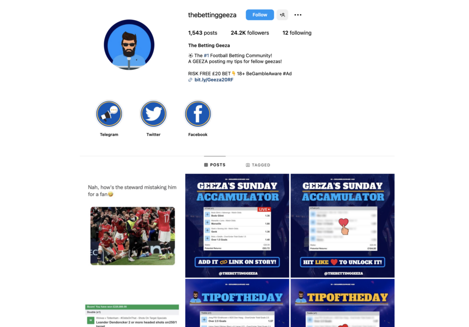 Best Sports Betting Influencers On Instagram 48 Screenshot 2023 11 06 at 16.13.19