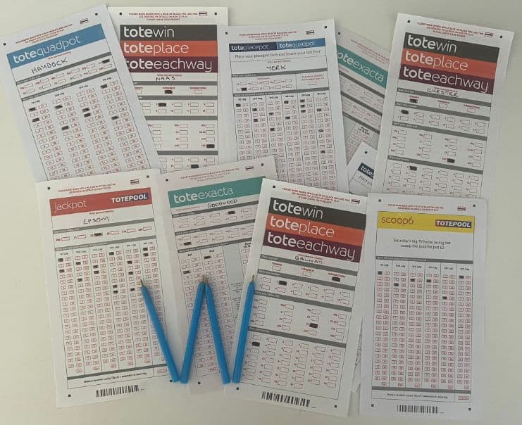 Tote Betting Slips