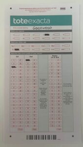Tote Betting Slips 60 Tote Exacta Betting Slip