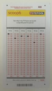 Tote Betting Slips 56 Tote Scoop6 Betting Slip