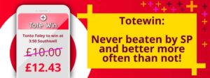 Is it better to bet on the Tote? 40 Tote Wins Pays Higher Dividends Than SP Odds