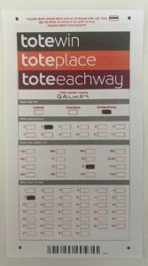 Tote Betting Slips 65 ToteEachWay Betting Slip