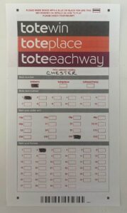 Tote Betting Slips 63 ToteWin Betting Slip