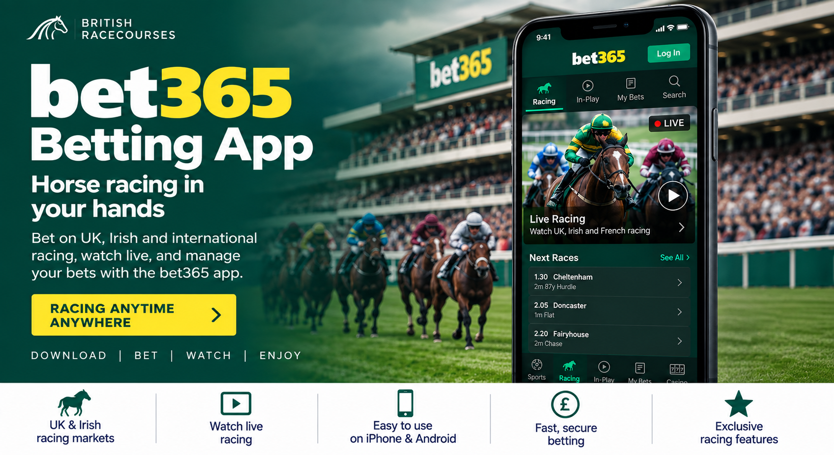 bet365 Betting App Review: Horse Racing App for iPhone & Android 1 bet365 betting apps