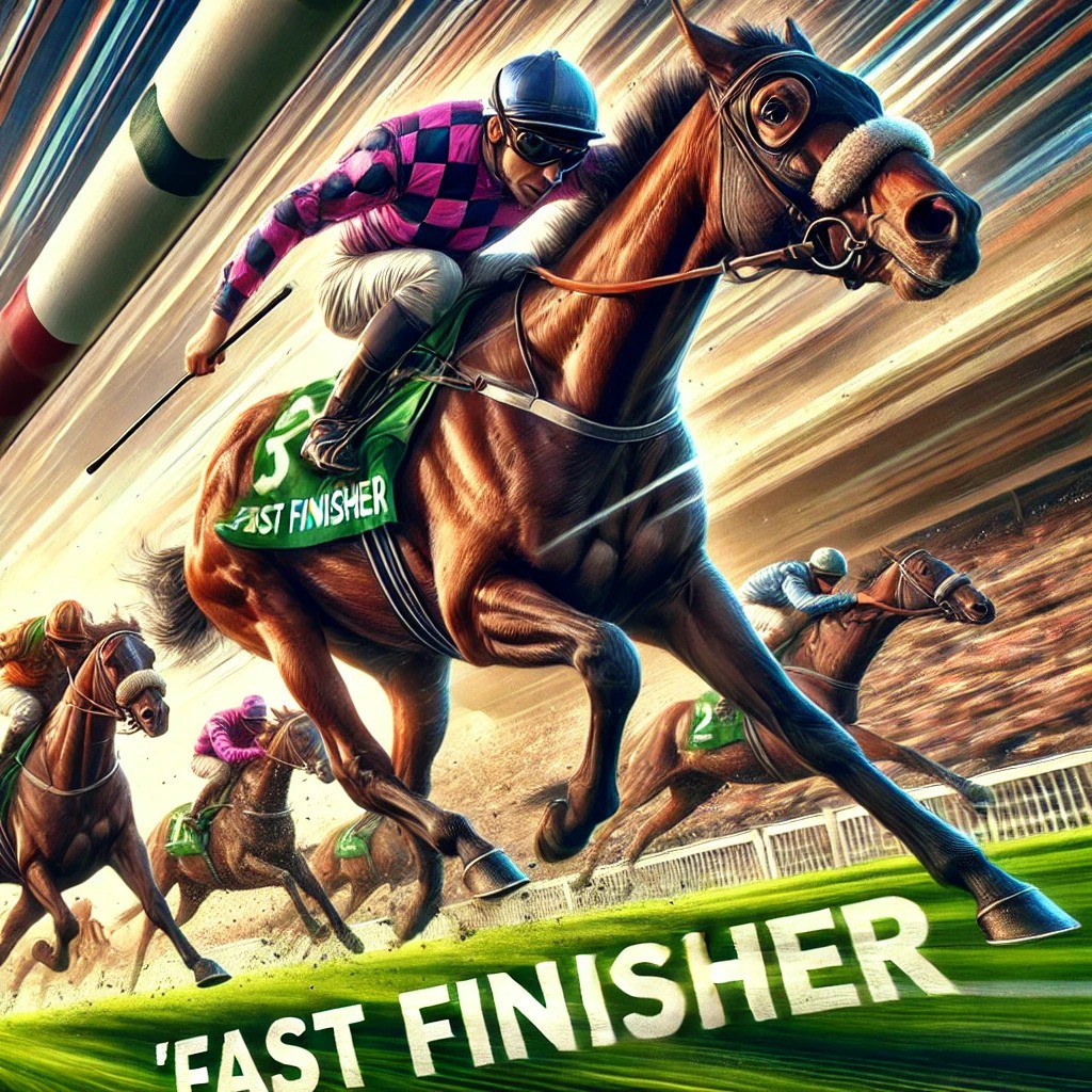 horse racing fast finish