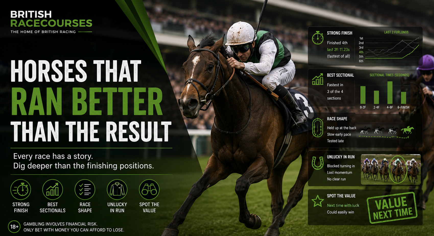 Horse That Ran Better Than the Result 1 horse ran better than result