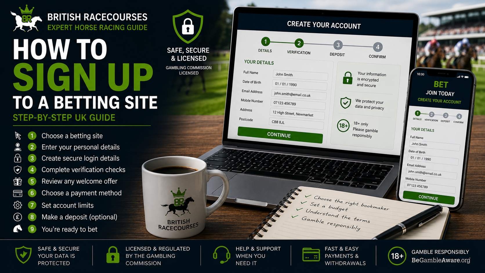 how to sign upto a betting site