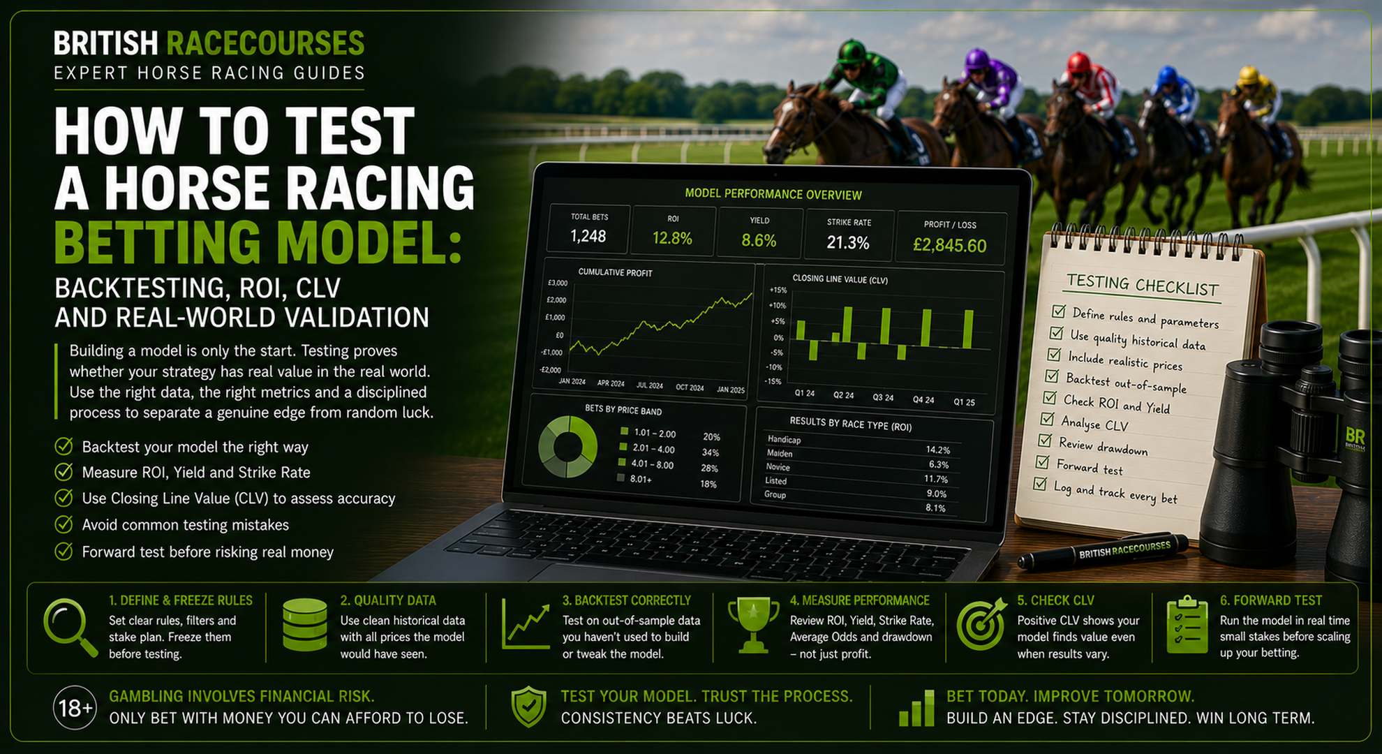 how to test a horse racing betting model