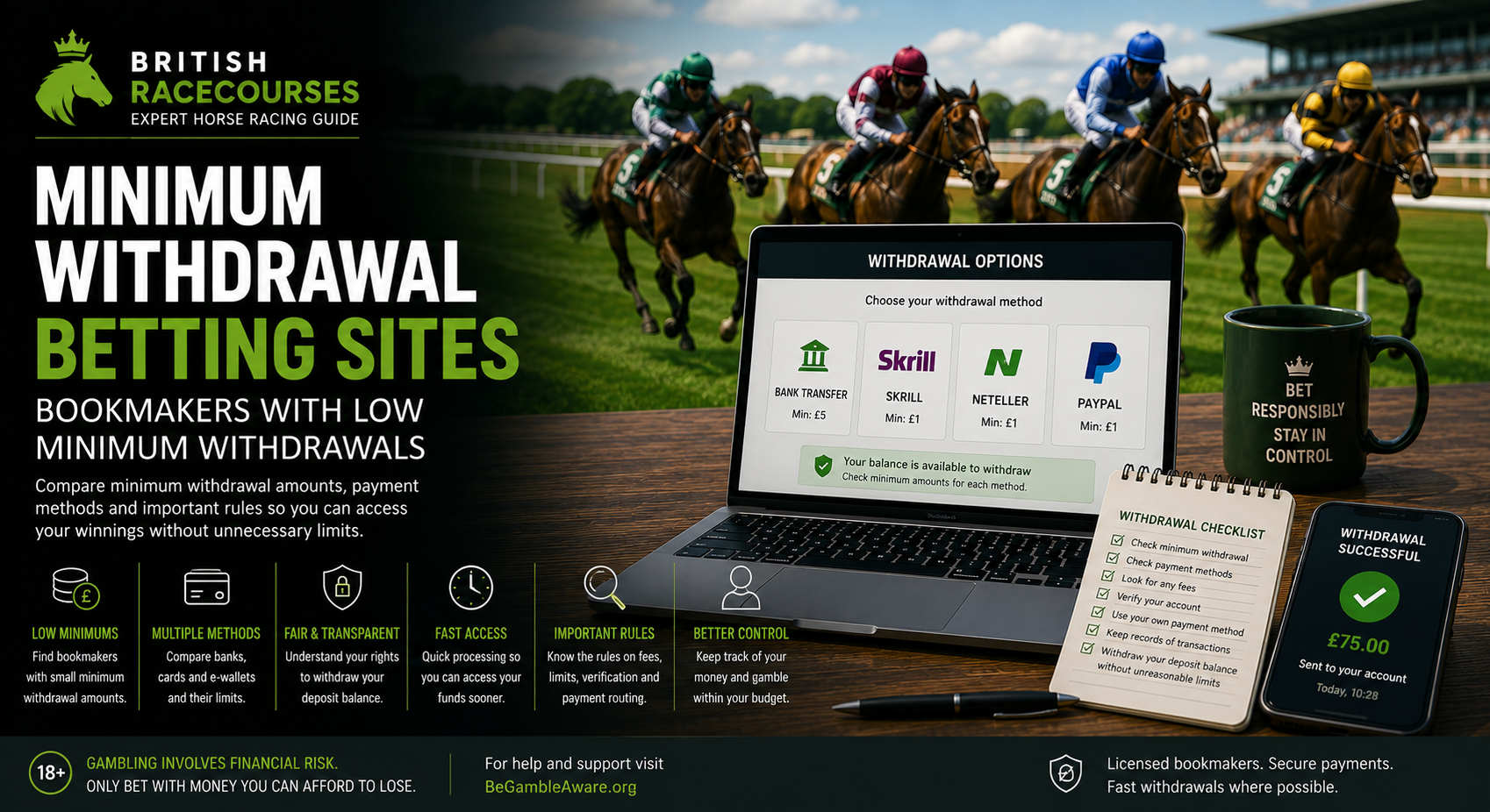 min withdrawal betting sites