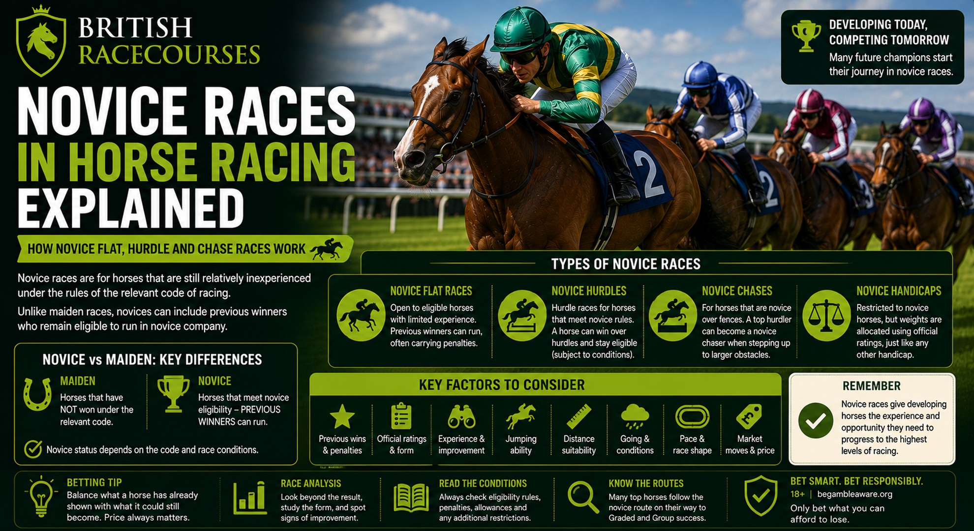 Novice Races in Horse Racing Explained: How Novice Flat, Hurdle and Chase Races Work 3 novies races in horse racing