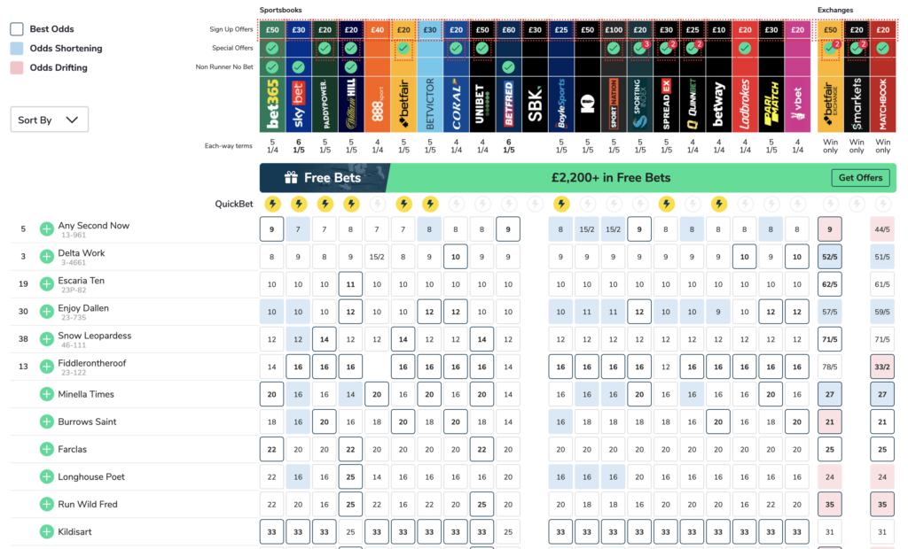 Grand National Betting Odds Compare Prices on Grand National Horses