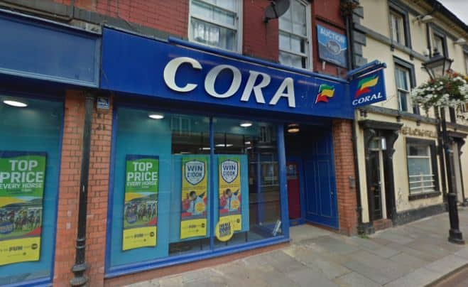 Coral Bookmaker Shop in Wrexham on Chester Street 