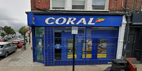 Coral Betting Shop in Wandsworth Front